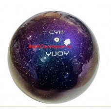 Мяч YIJOY 18.5 см хамелеон сине-фиолетовый